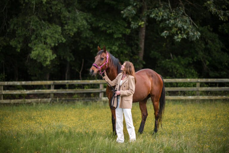 How to find out if property is zoned for horses, Denise with a horse